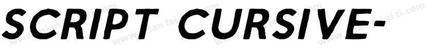 script cursive字体转换